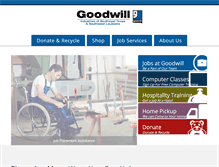 Tablet Screenshot of goodwilltxla.org